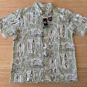 Quicksilver Aloha Button Down Shirt